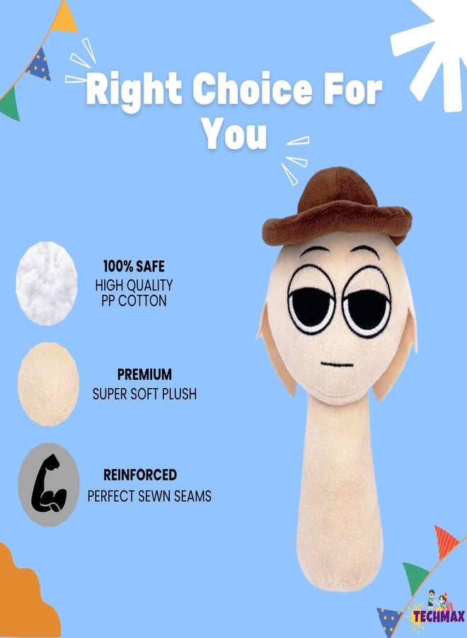 TechMax Solution Brown Hat Sprunki Plush Toys - Image 3